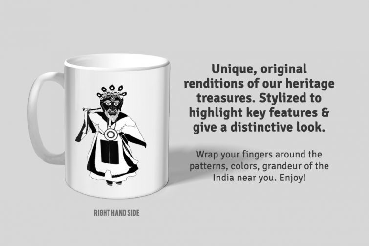 Chham Dance D1 Single Mug - Image 3