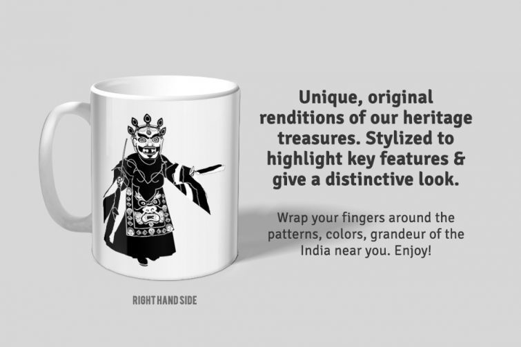 Chham Dance D3 Single Mug - Image 3
