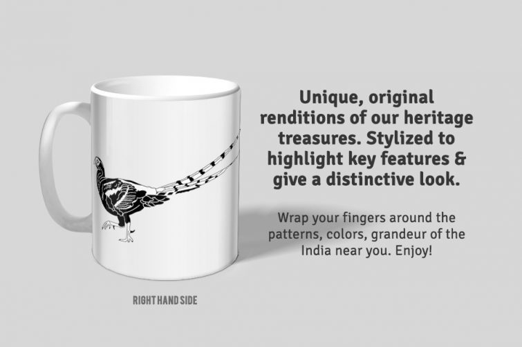 Hume's Pheasant D1 Single Mug - Image 3