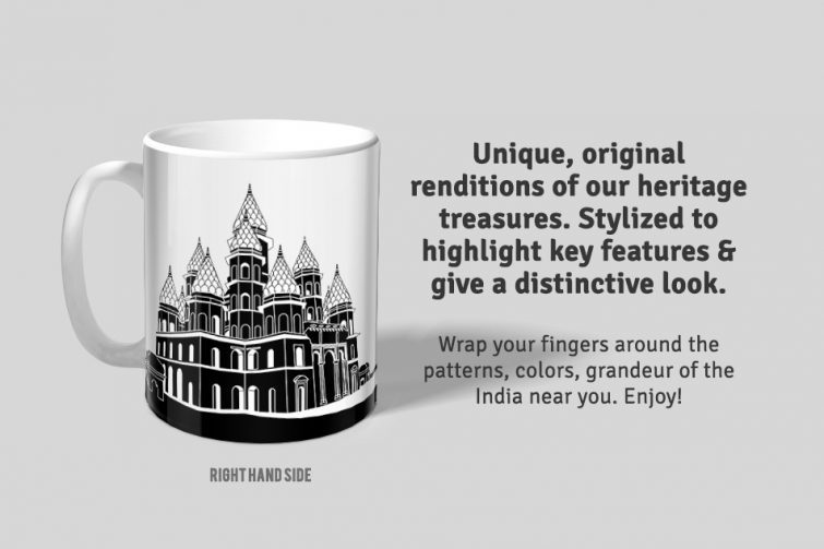 Hanseshwari Temple D1 Single Mug - Image 3