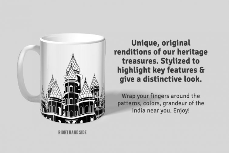 Hanseshwari Temple D2 Single Mug - Image 3