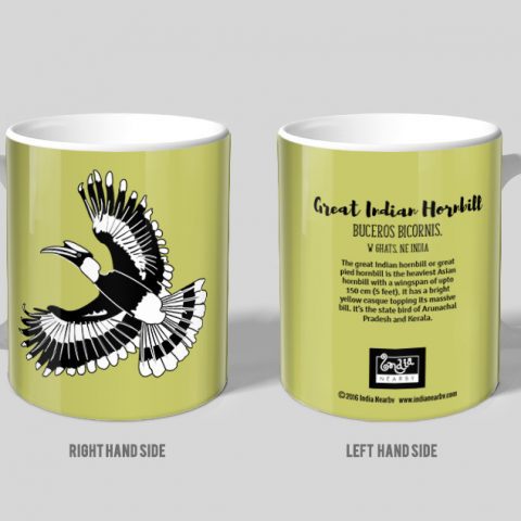 Indian Hornbill D2 Single Mug