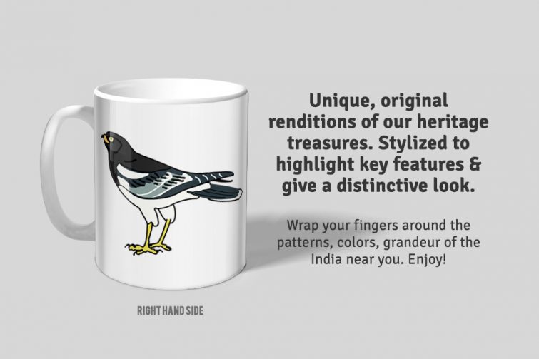 Pied Harrier D1 Single Mug - Image 3