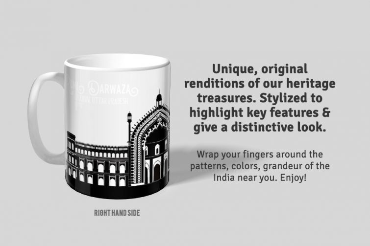 Rumi Darwaza D2 Single Mug - Image 3