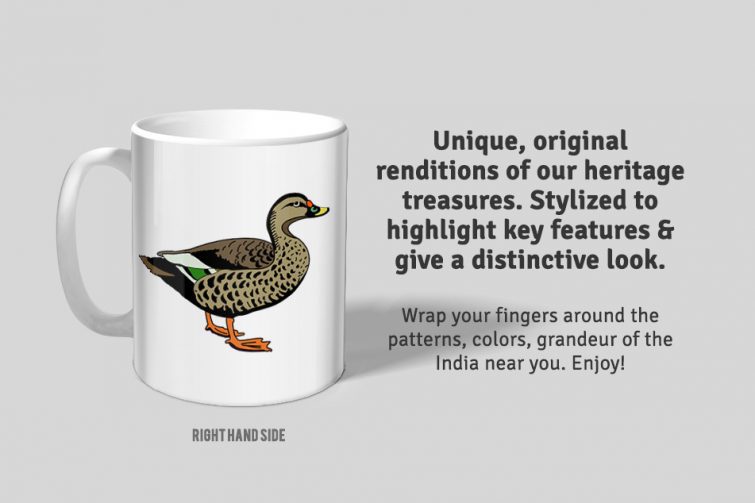 Spotbill Duck D1 Single Mug - Image 3