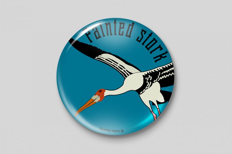 Painted Stork D1 Badge