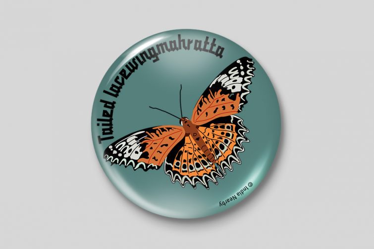 Tailed Lacewing Mahratta D1 Badge